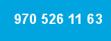 970 526 11 63 970 526 11 63